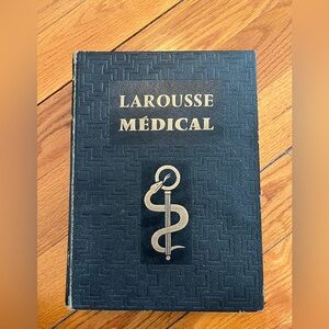 Larousse Médical Book with Gold Accents